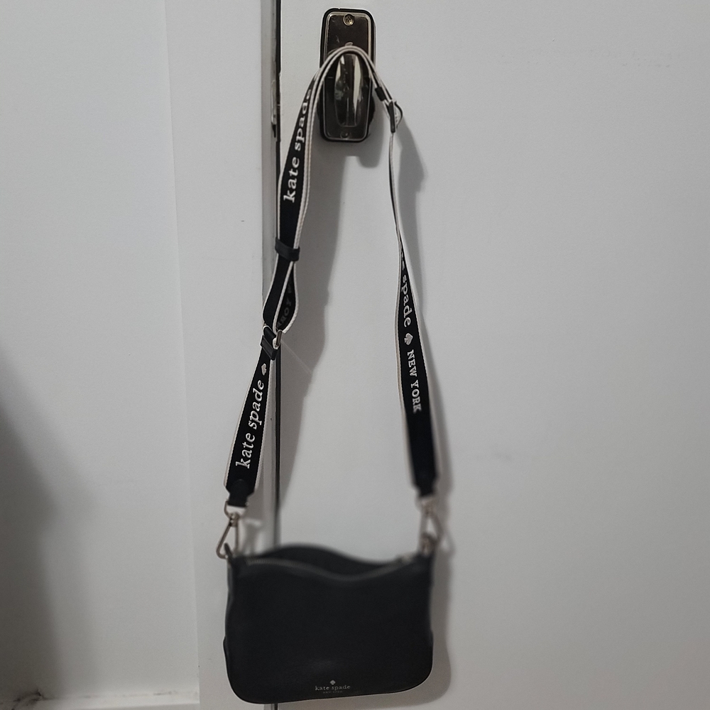 Kate Spade Black Crossbody with Logo Strap